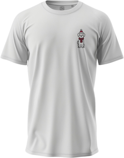 T-shirt Pies z Szalikiem i Czapką