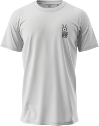 T-shirt Pies z Rogami w Swetrze